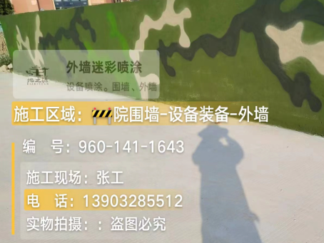 扬州 迷彩漆喷涂价格（按平方米计费）